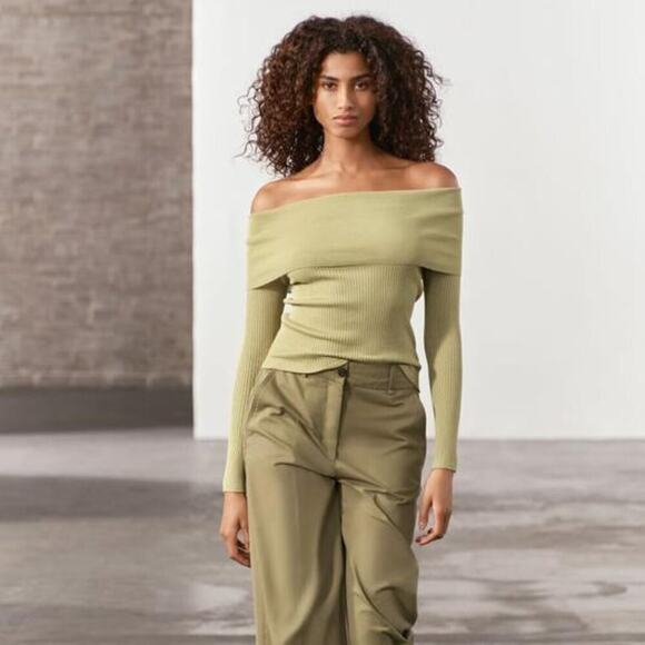 ZARA Fitted Knit Sweater NWT - Picture 5 of 14